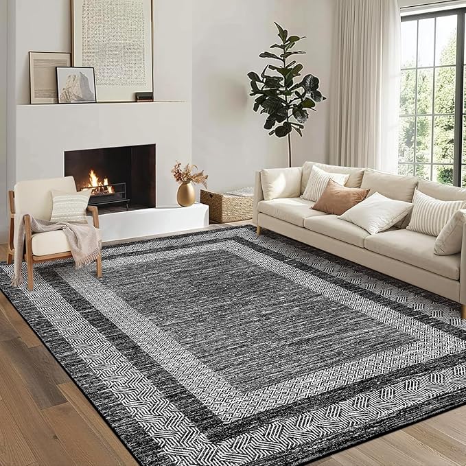 GarveeHome Area Rug 8x10 Modern Geometric Living Room Rug Non Slip, Thin - Image 2