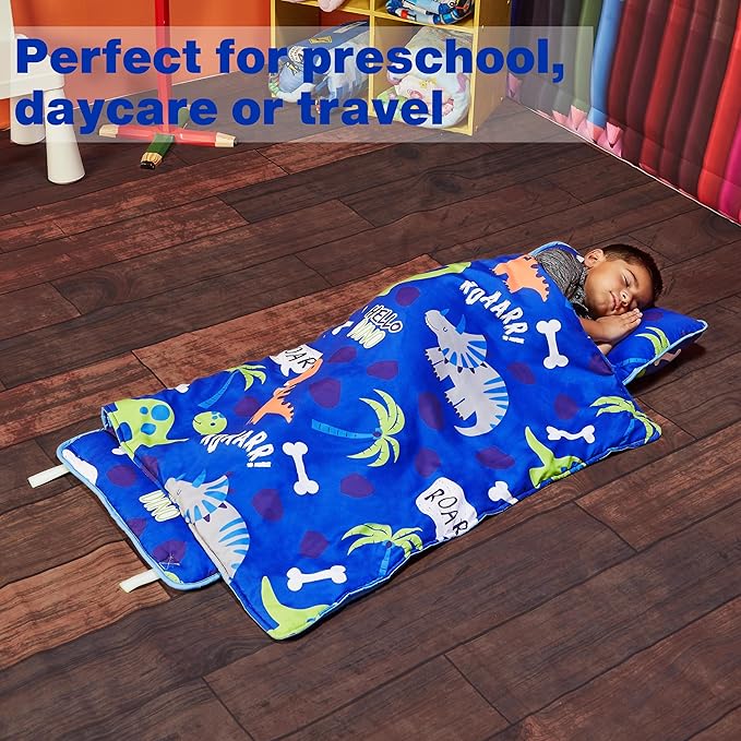 EVERYDAY KIDS Nap Mat with Removable Pillow - Image 3