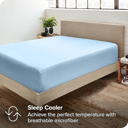 Bare Home 2-Pack Fitted Bottom Sheets Twin XL - Image 6