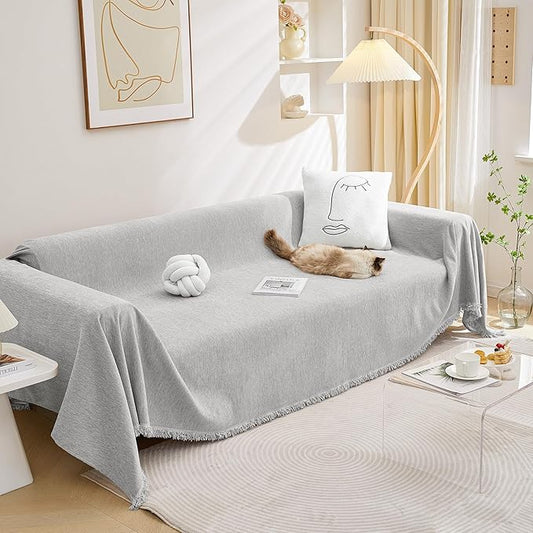 MEETSKY Sectional Couch Covers for Dog Chenille Sofa Cover, Washable Couch by MEETSKY