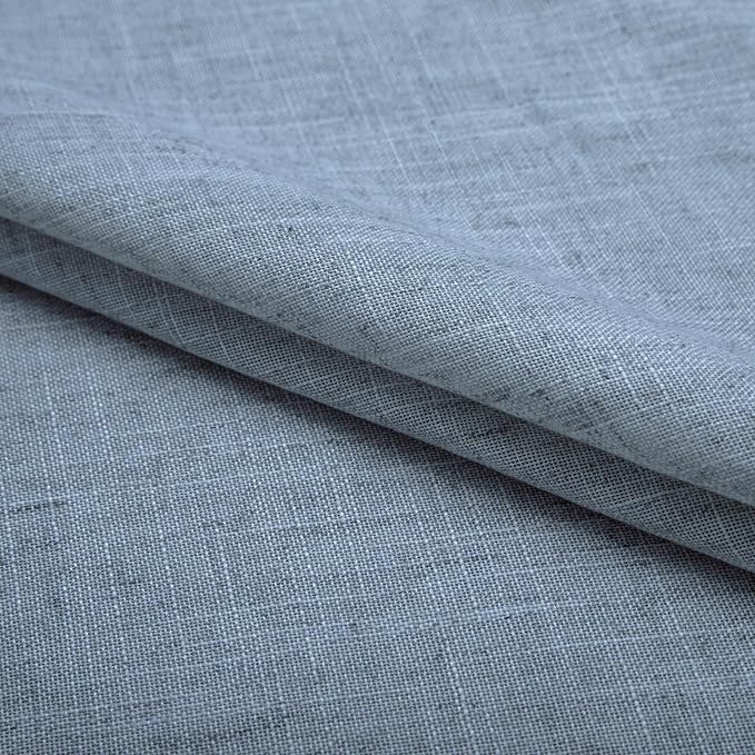 Dusty Blue Sheer Curtains 96 Inches Long - Image 8