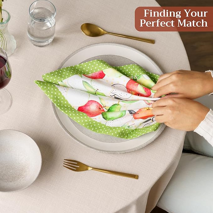 Maison d' Hermine Cloth Napkins Set of 4 100% Cotton Soft & Durable Everyday - Image 5