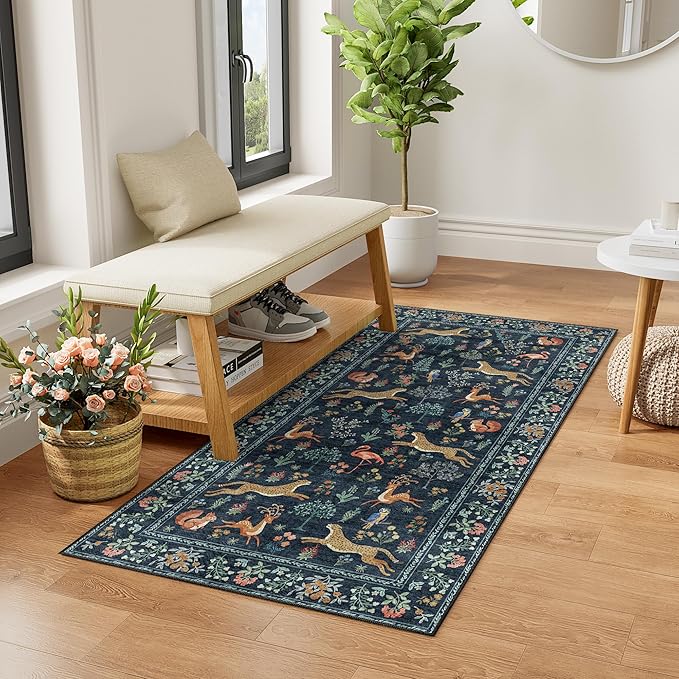 DUKINO 2x4 Rug for Hallway, Washable Kitchen Runner Rug by DUKINO