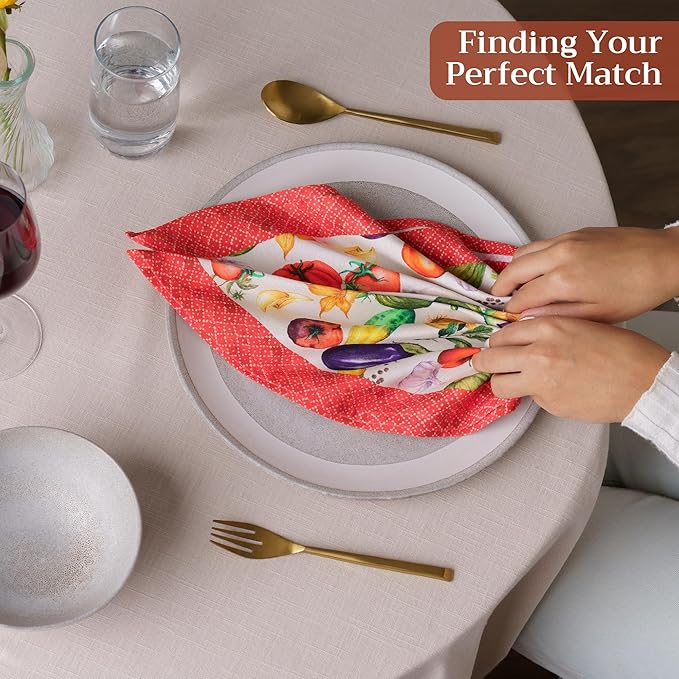 Maison d' Hermine Cloth Napkins Set of 4 100% Cotton Soft & Durable Everyday - Image 5
