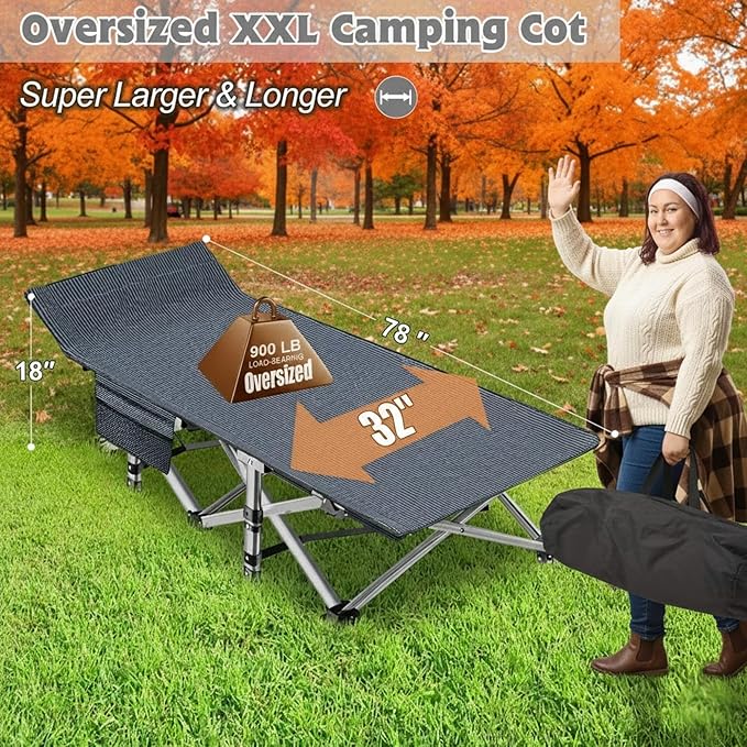 ABORON XXL Camping Cot for Adults 900LBS - Image 3