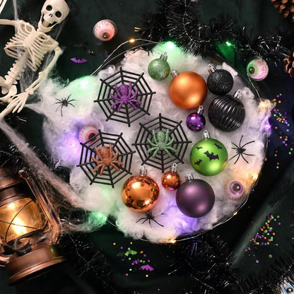 Valery Madelyn 64ct Halloween Ornaments Shatterproof Tree Decoration Indoor