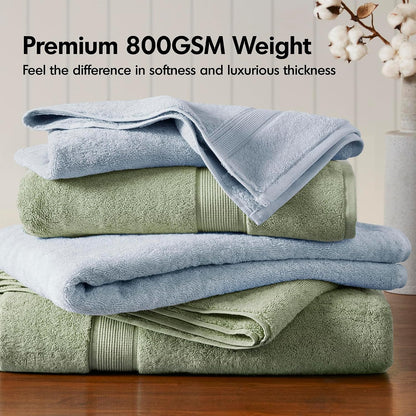 madison park 800gsm 100% cotton bathroom bath towel shown in use