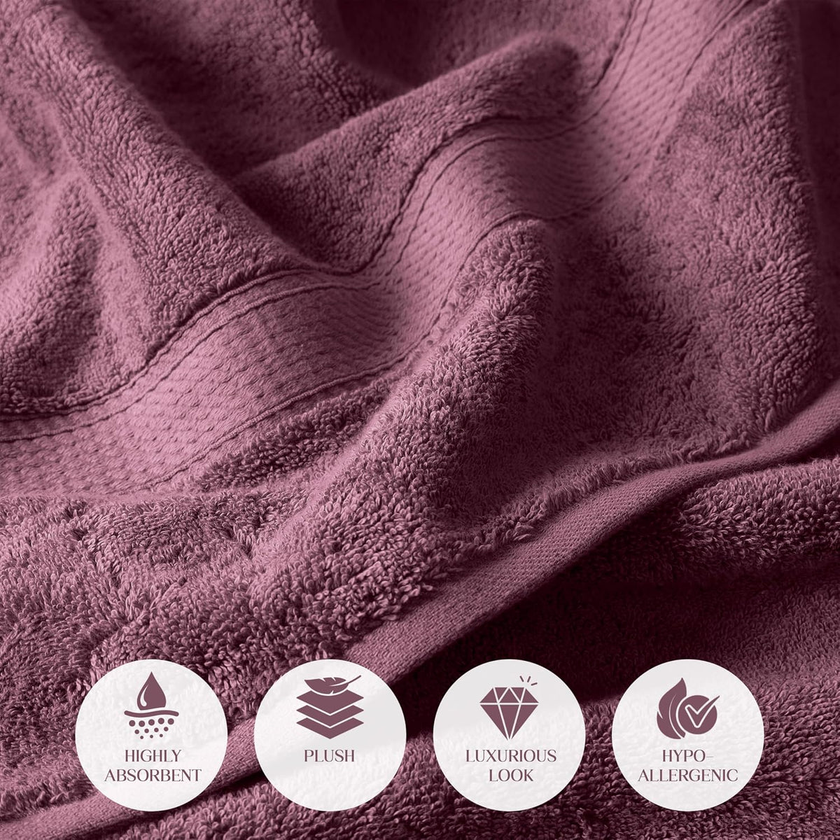 superior egyptian cotton ultra plush & absorbent, 6, package contents