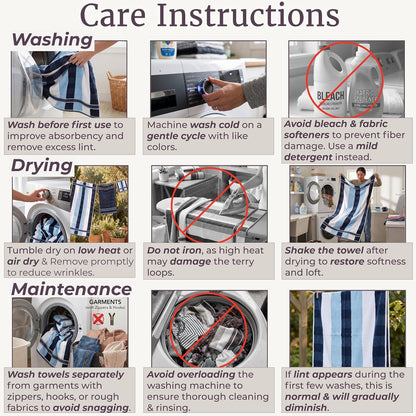 lavish home bathroom towels set, bathroom accessories, navy, package contents