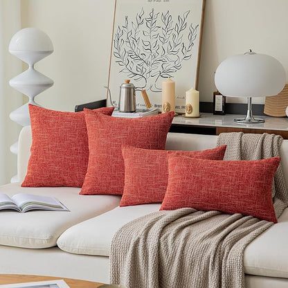 Kevin Textile Star Faux Linen Decorative Throw Pillow Covers Cushion Cover - Image 8