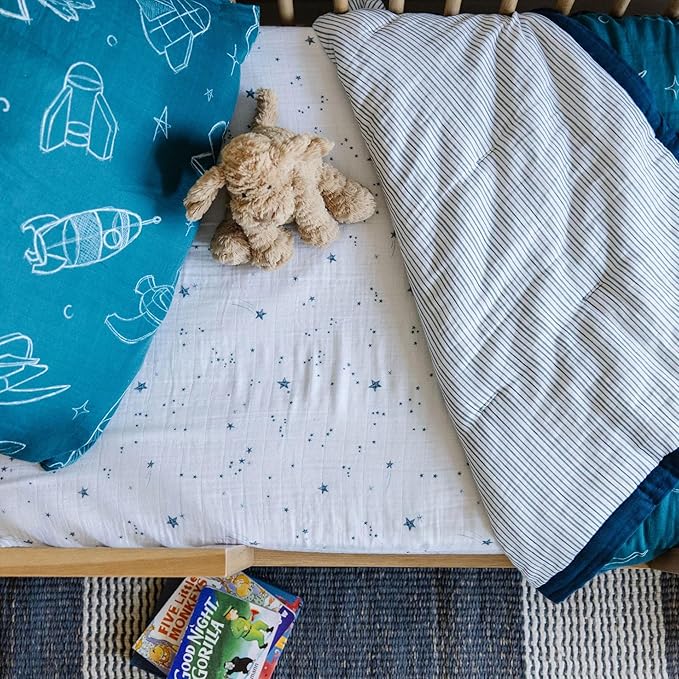 Little Unicorn Toddler Bedding 3-Piece Set | Super Soft & Breathable Muslin - Image 9