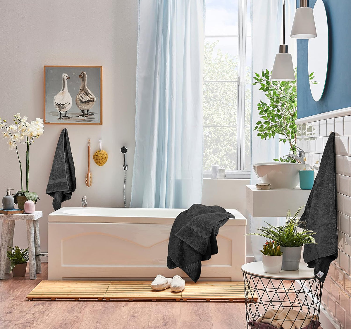 utopia towels 8 piece majestic plush luxury towel showing dimensions