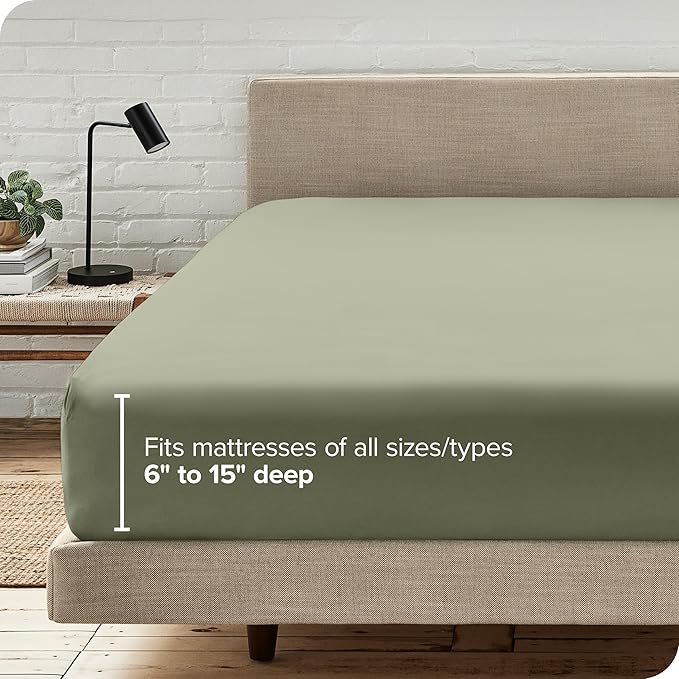 Bare Home Fitted Bottom Sheet Split King Size - Image 7