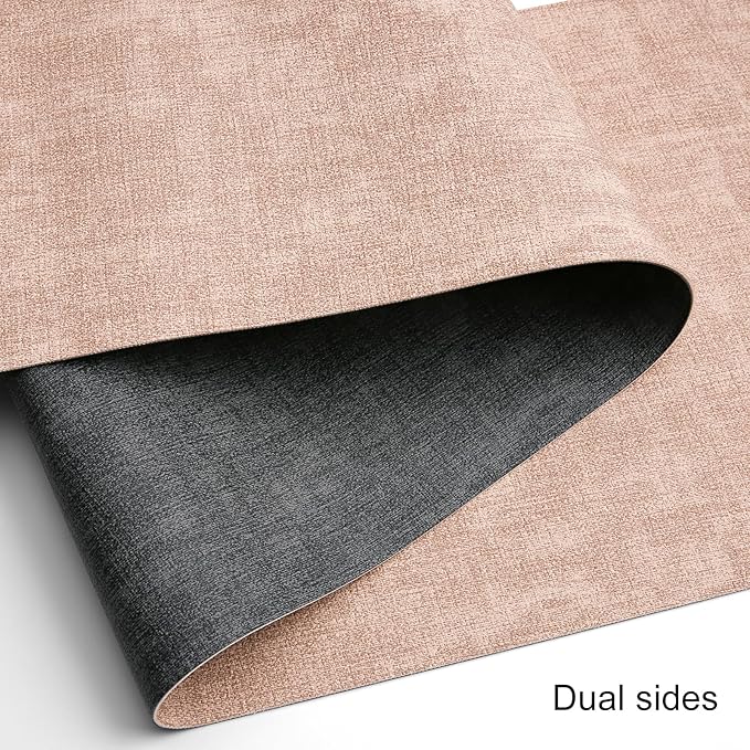 Table Runners 94 Inches Long, Dual-Sided Faux Leather Farmhouse Table Runner - Image 2