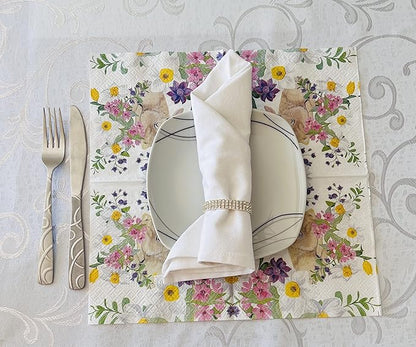 AM Décor Easter Dinner Napkins 20 Count Soft 3-Ply Tissue Servilities, Easter - Image 6