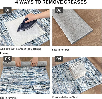 Modern Abstract Runner Rug 2x10 - Image 4