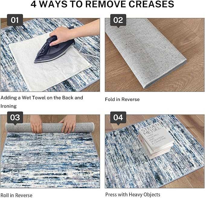 Modern Abstract Runner Rug 2.6x18 - Image 4