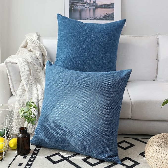Kevin Textile Decorative Toss Pillow Case Star Striped Linen Cushion Cover - Image 2