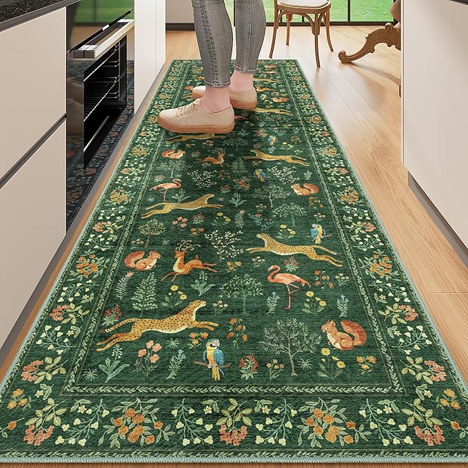 DUKINO 2x10 Rug for Hallway, Washable Kitchen Runner Rug by DUKINO