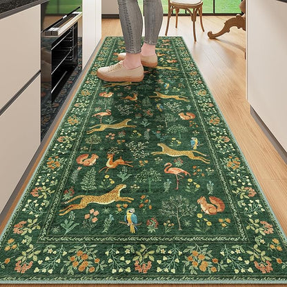 DUKINO 2x10 Rug for Hallway, Washable Kitchen Runner Rug by DUKINO