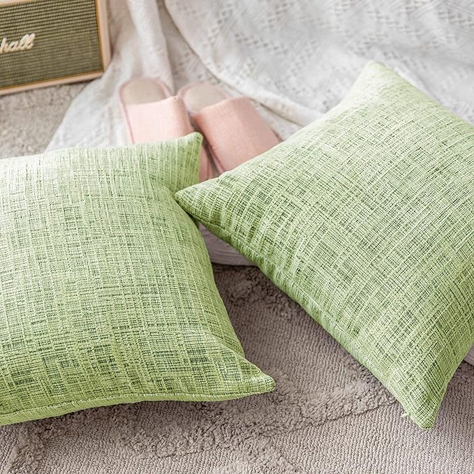 Home Brilliant Euro Shams Spring Pillow Covers 26 x 26 Large Chenille Velvet - Image 7