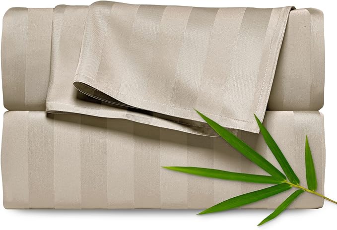 Pure Bamboo Queen Sheets, Genuine 100% Organic Viscose Derived from Bamboo Bed by PureBamboo