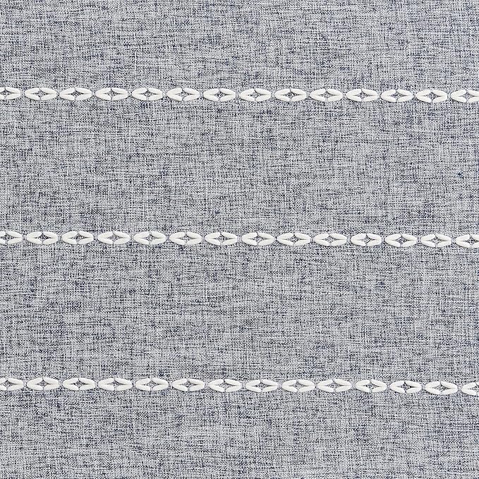 ZeeMart Farmhouse Braided Striped Table Runner, Rustic Navy Blue Table Runners - Image 6