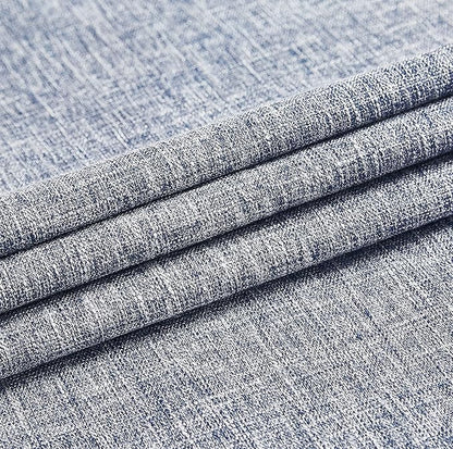 Navy Full Blackout Curtain Panel Rayon Blend Thermal Insulated Triple Weave - Image 6