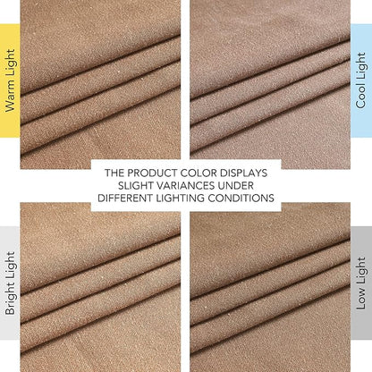 NICETOWN Linen Gold Brown Curtains - Image 7