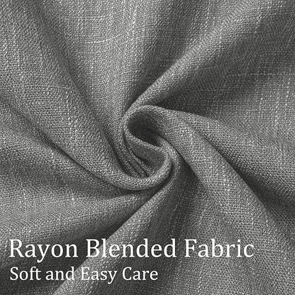 Vision Home Charcoal Grey Full Blackout Curtains Pinch Pleated Room Darkening - Image 5