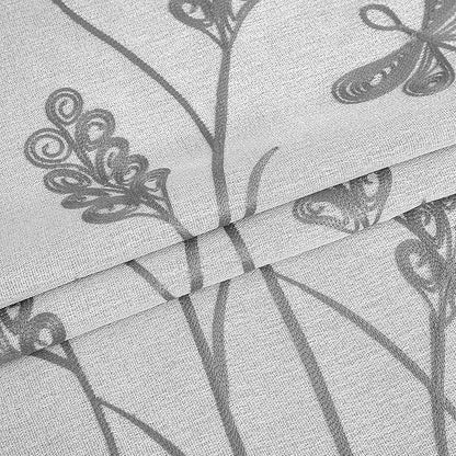 Melodieux Wheat Embroidery Linen Textured Curtain - Image 4