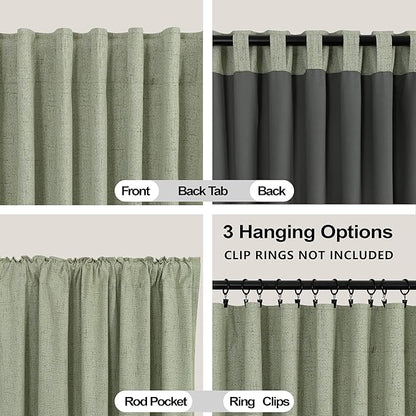 KOUFALL 54 Inch Long Black Out Short Curtains - Image 4