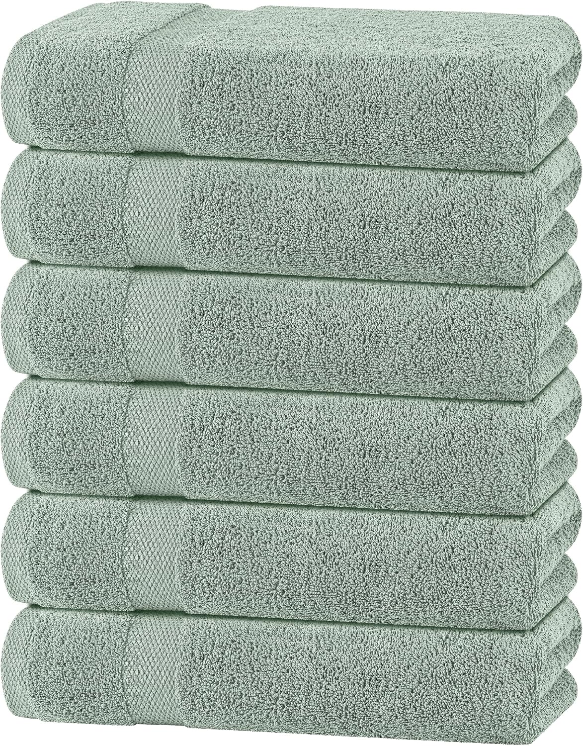 wealuxe mint green bath towels 24x50 - 6, main product view