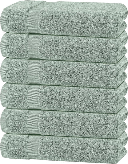 wealuxe mint green bath towels 24x50 - 6, main product view