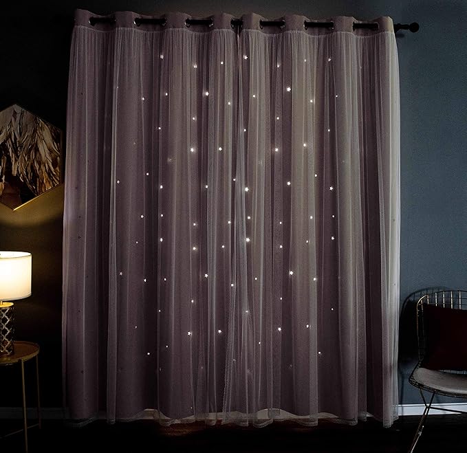 Kinryb Princess Curtains for Girls Bedroom - Image 4