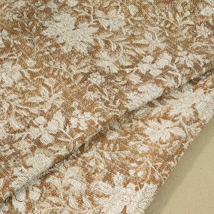 100% Pure Cotton Handblock Printed Throw Blanket, Soft 50" x 60" Fringed Floral - Image 4