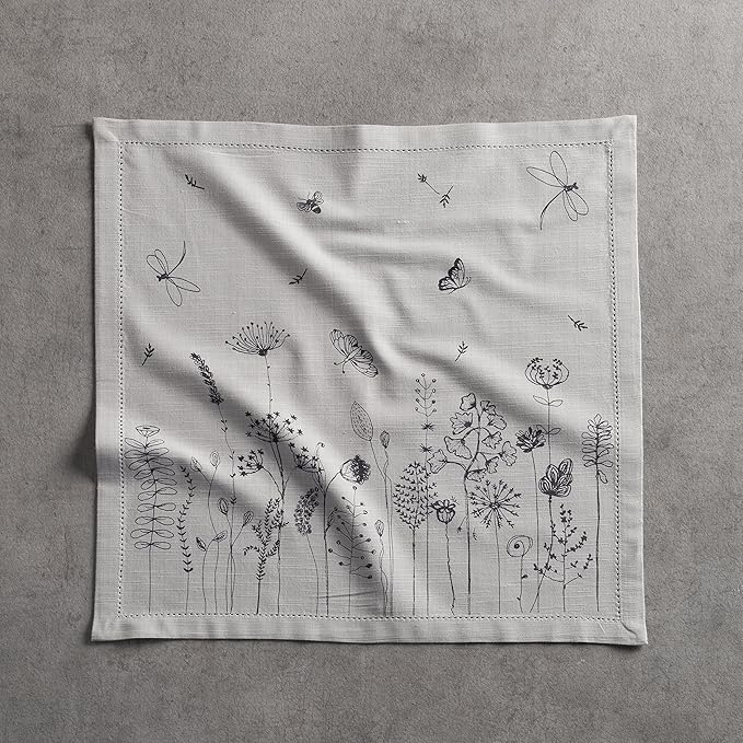 Maison d' Hermine Cloth Napkins Set of 4 100% Cotton Everyday Reusable Square - Image 8