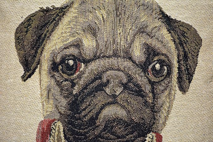 Pug Renaissance Dog Throw Pillow Cover - Image 4