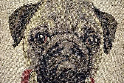 Pug Renaissance Dog Throw Pillow Cover - Image 4