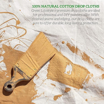 GREEN LIFESTYLE All Purpose Canvas Drop Cloths - Image 4