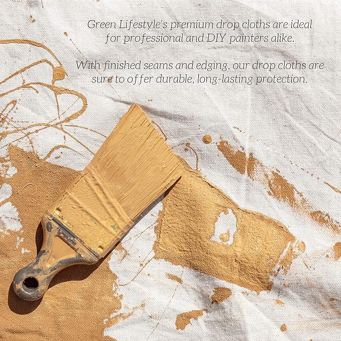 GREEN LIFESTYLE All Purpose Canvas Drop Cloths - Image 5