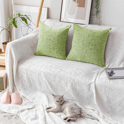 Home Brilliant Spring Pillow Covers 18x18 Accent Throw Pillow Covers Striped - Image 7