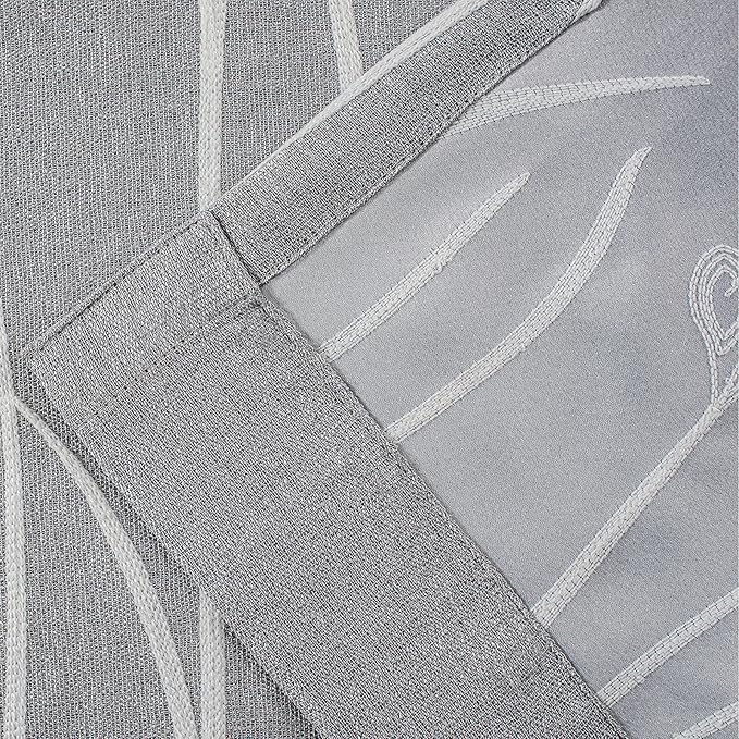 Melodieux Extra Wide Wheat Embroidery Curtain - Image 7