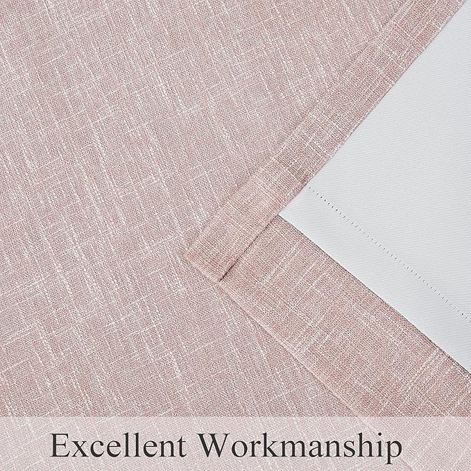 Central Park Pink Full Blackout Curtain Panel 95 Inches Long - Image 5
