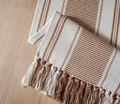 Caflife Boho Table Runner Brown - Image 5