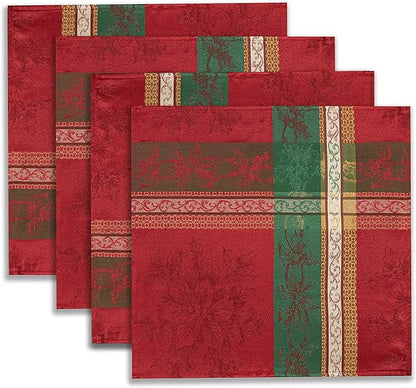 Benson Mills Holiday Legacy Yarn Dyed Jacquard Fabric Cloth Napkins, - Image 3