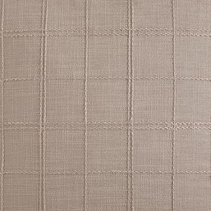 ZeeMart Linen Checked Lumbar Throw Pillow Covers Set of 2, 12x20 Inch Allover - Image 7