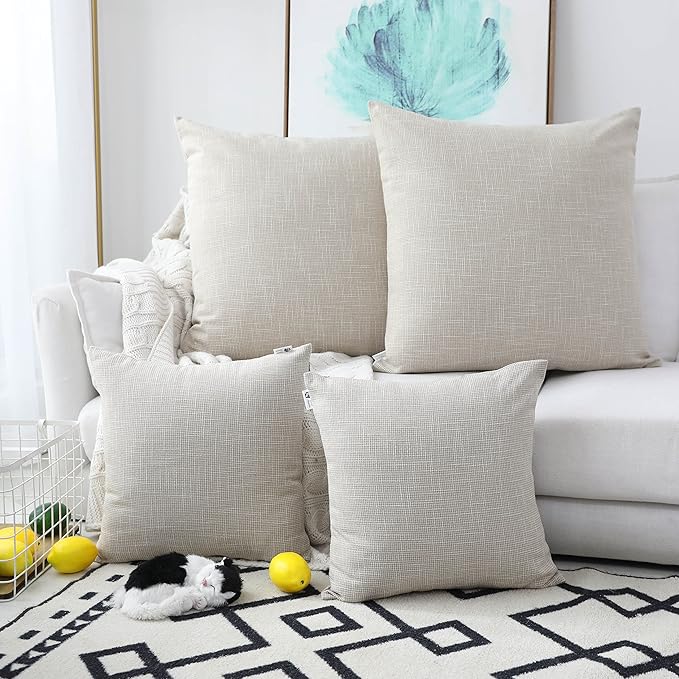 Kevin Textile Simple Linen Pillow Covers Nordic Stars Soft Cushion Case - Image 5
