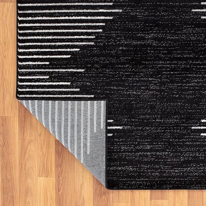 Rugshop Bohemian Stripe Stain Resistant High Traffic Living Room Kitchen - Image 8