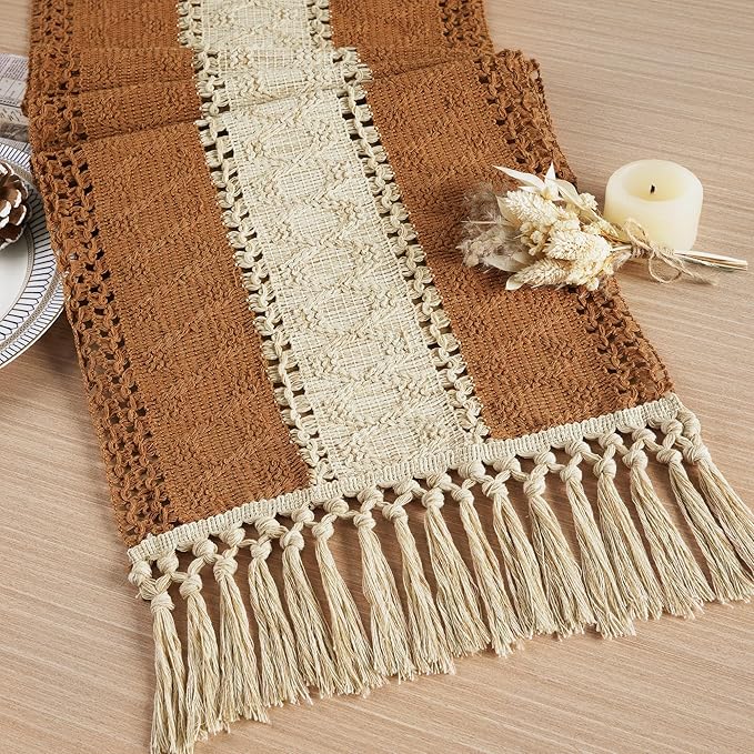 FEXIA Boho Table Runner for Home Decor by FEXIA